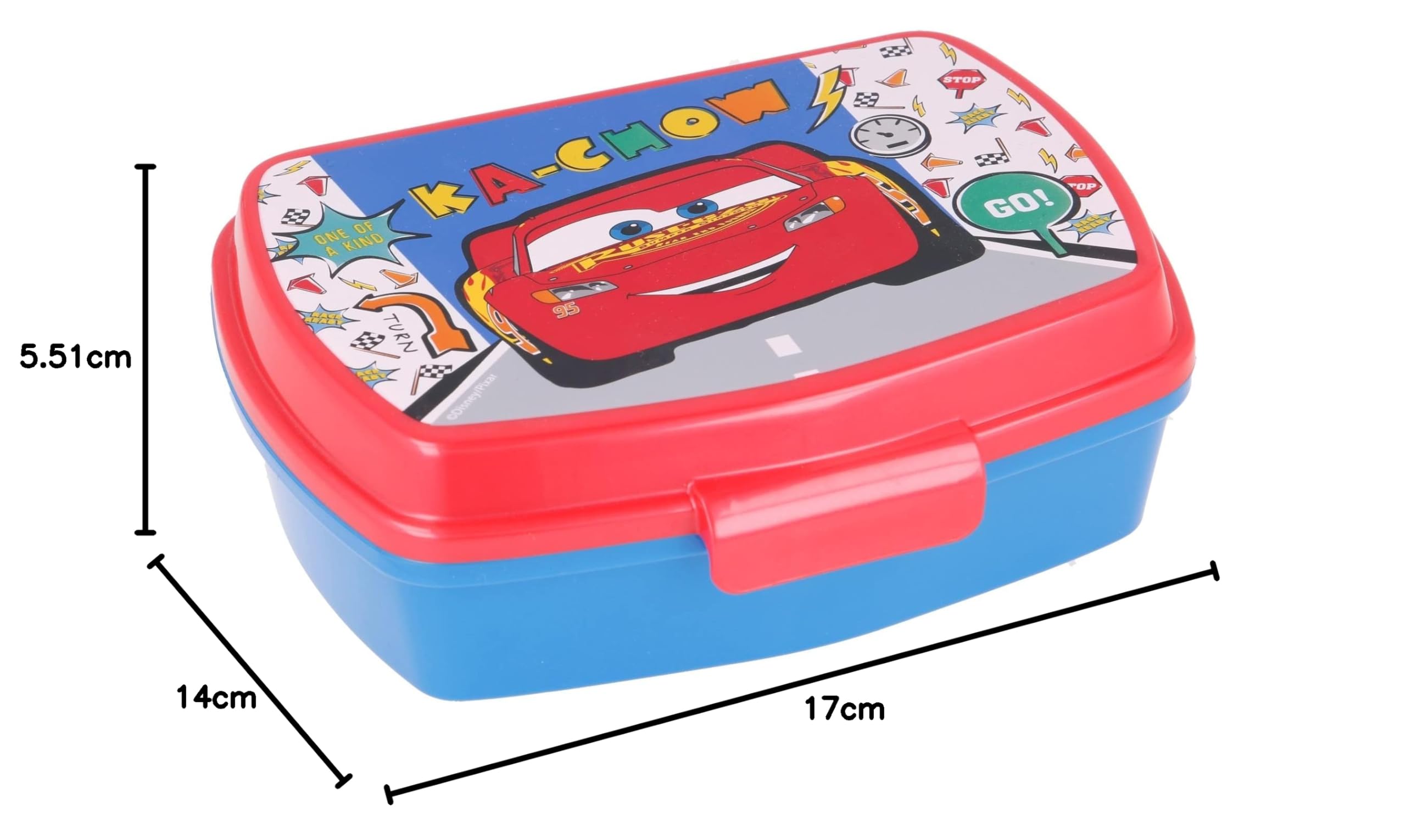 Prostokątny pojemnik na lunch dla dzieci Cars - Disney
