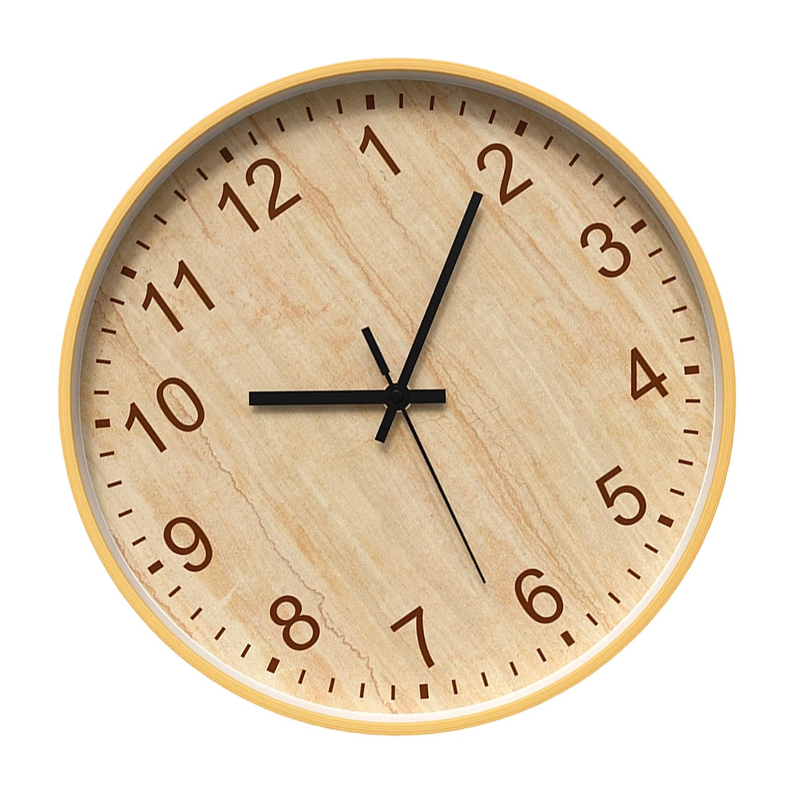 Msioytog Decorative Wall Clock, Battery Operated Wall Clock Silents None Ticking Clocks for Farmhouse, Bedroom, Bathroom Decors No Ticking