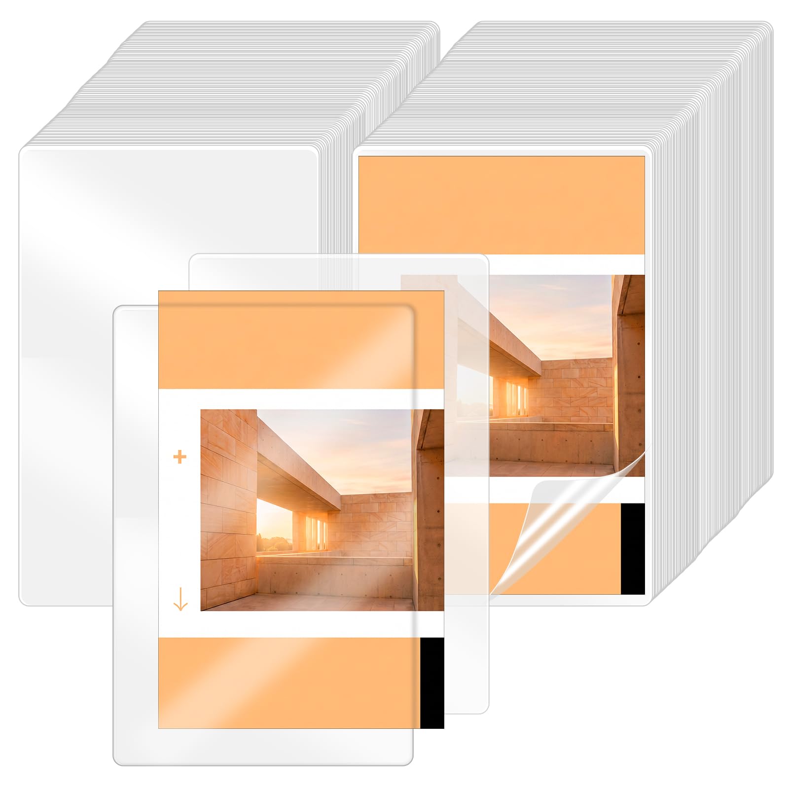 300 Pack 5mil 4"x6" Thermal Laminating Pouches, Clear PET Sheets for ID Badges, Business Cards, Document Protection, Professional Quality for Home Office School Use