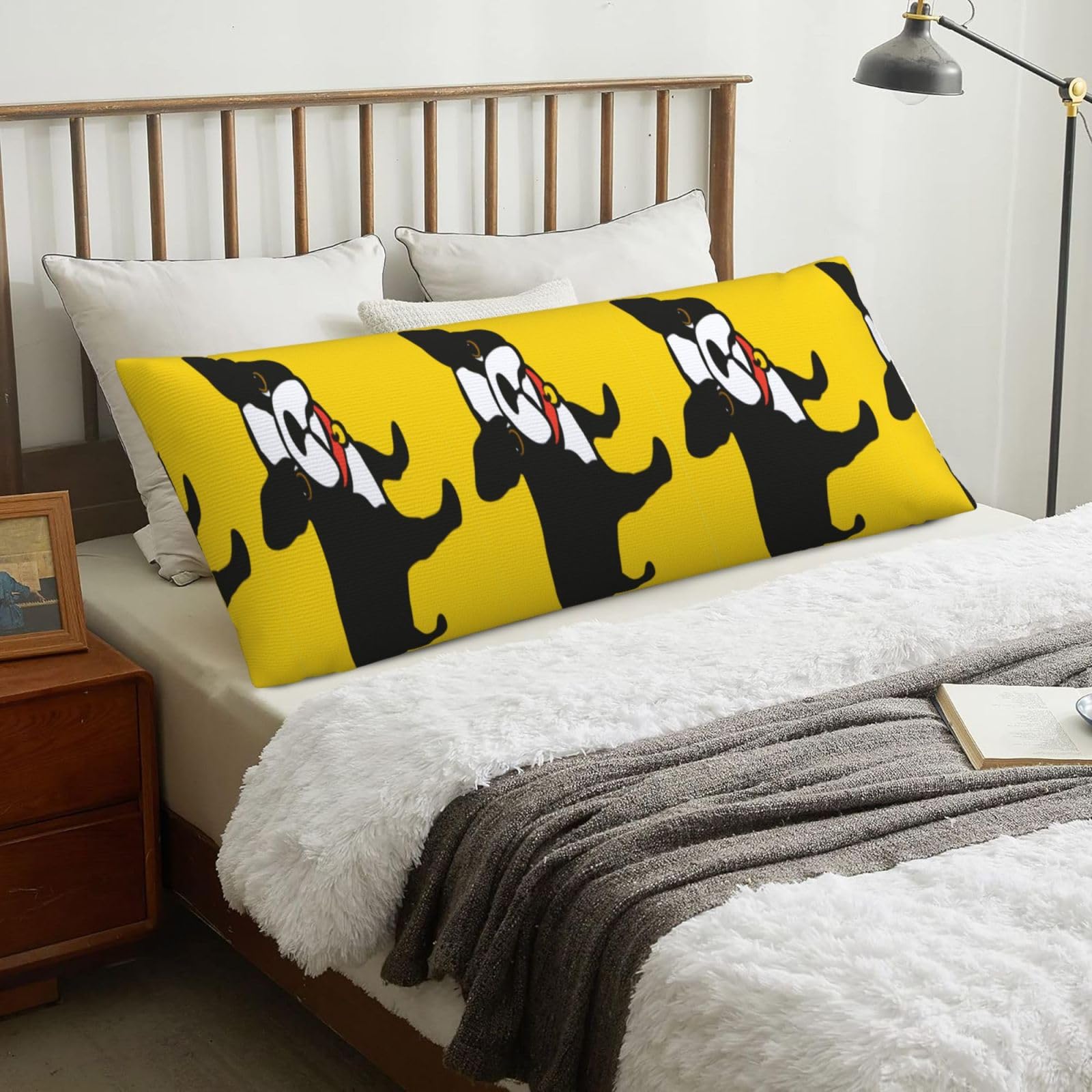 French Bulldog, Body Pillow Cover with Zipper,Long Body Pillowcase 20 x 60 in