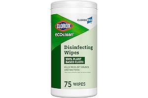 CloroxPro Clorox EcoClean Disinfecting Wipes: Plant-Based Antibacterial Protection for Multipurpose Cleaning