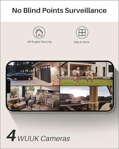 Miniatura 7 de WUUK Cámara de timbre con cable con timbre, timbre de video 2K, reconocimiento facial, detección de humanos y movimiento, grabación 247, sin