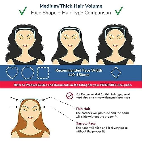 Miniatura 4 de Renyqatt 4 diademas de lentes de sol para mujer, cuadradas, diademas de gafas de sol para mujer, diademas de cabello rizado que se ajustan como