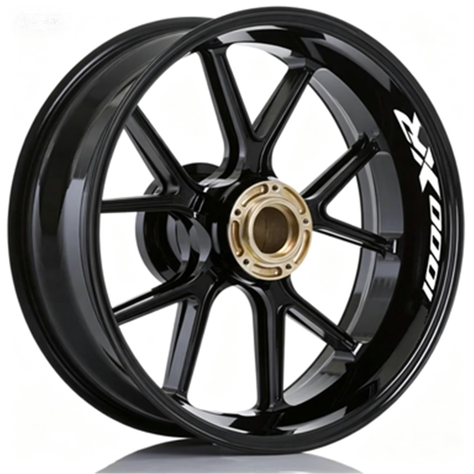 Motorcycle Wheel Stickers Reflective Rim Motorbike Waterproof Decals for BMW S1000XR(Color15)