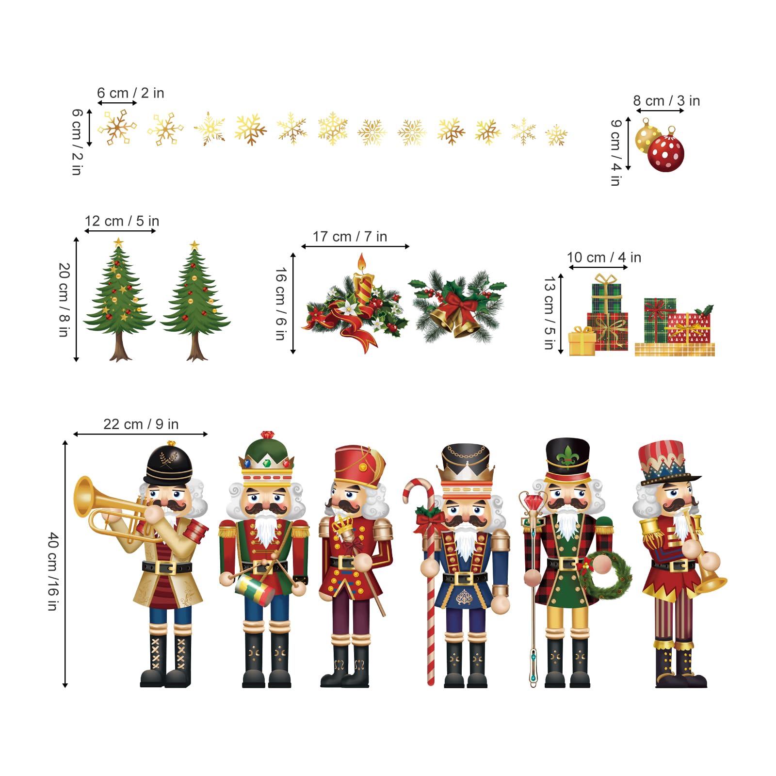 wondever Roze Kerstmis Kerstman Rendier Vensterklampt Kerstboom Sneeuwvlok Pinguïn Glas Sticker Decal Anti-Collision Dubbelzijdige Statische Venster