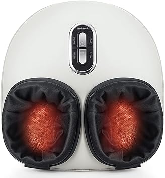 Nekteck Shiatsu Foot Massager Machine with Soothing Heat, FSA Eligible Air Compression Deep Kneading Therapy, HSA Massage Tools Improve Blood Circulation Foot Wellness, Fits Size Up to US 13