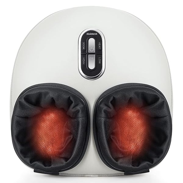 Amazon.com: Nekteck Foot Massager with Heat for Neuropathy Plantar Fasciitis, Valentines Day Gifts for Him Her Relaxation, 2026 Upgraded Shiatsu Air Compression Feet Massager for Size Up to US 11, FSA Eligible : Health & Household