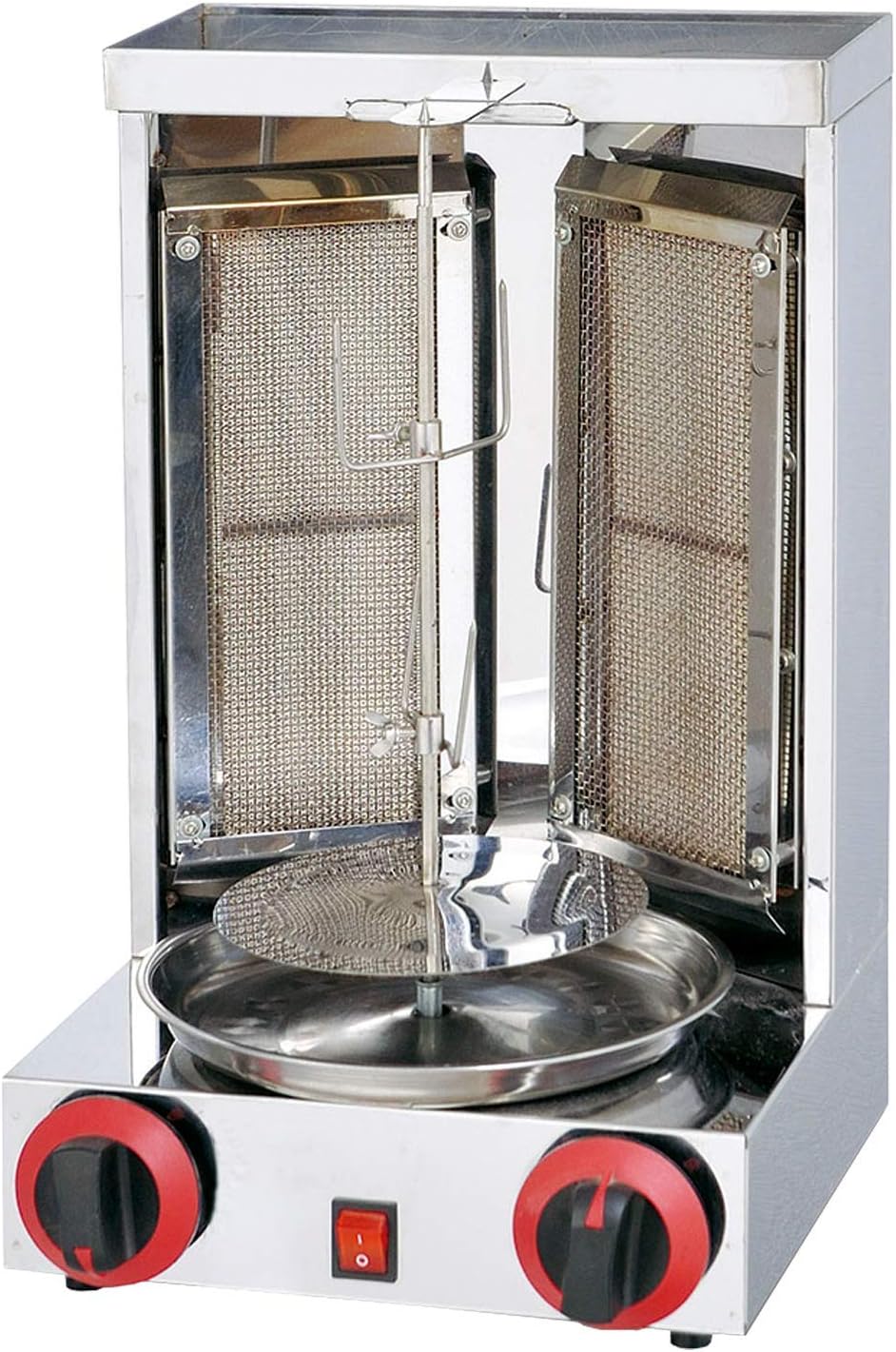 SB25 Barbecue LPG Gas Turkey Doner Kebab Machine Shawarma Roasters Rotisserie Ovens Gas Two Burners