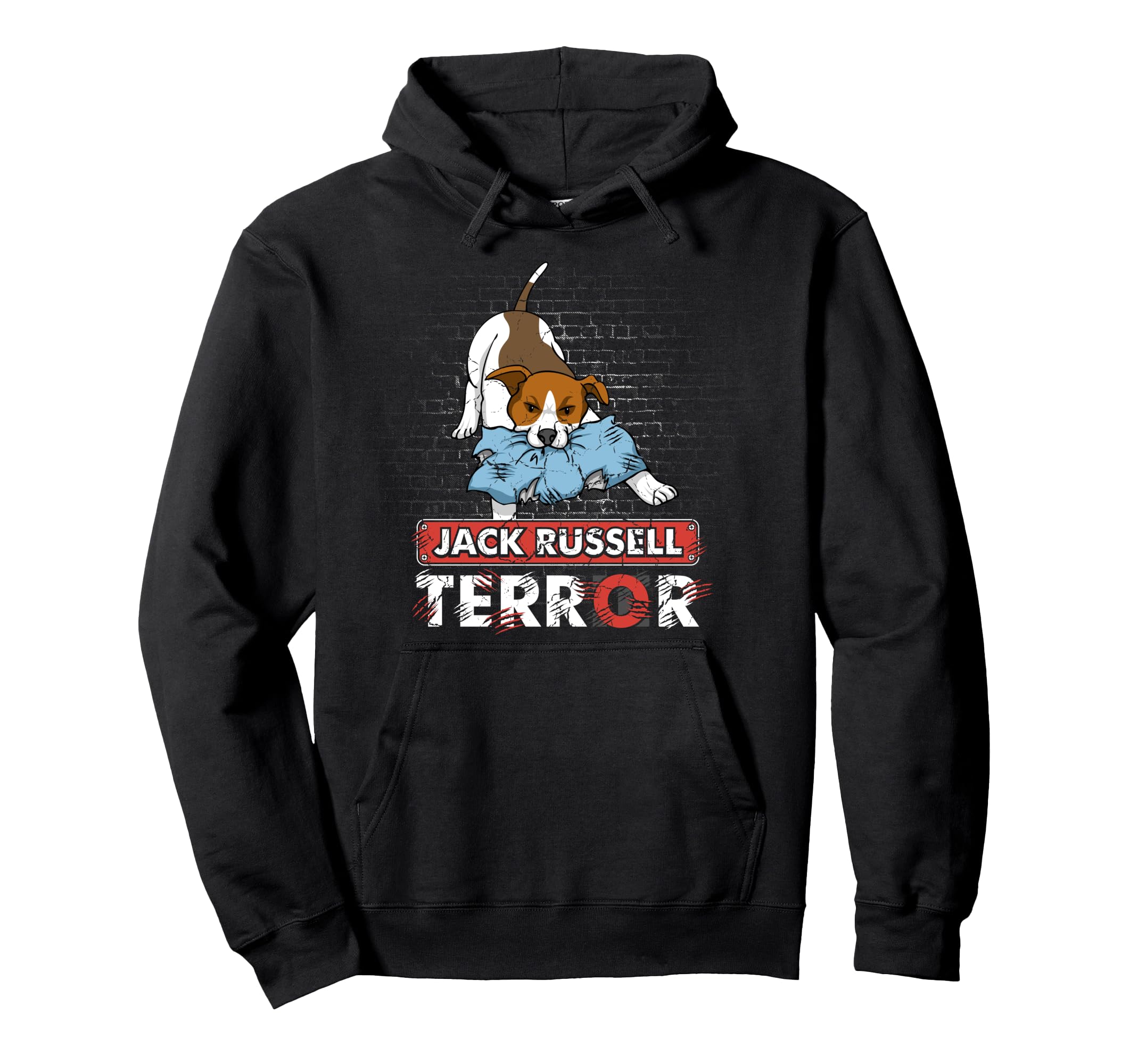 Jack Russell Terror Bad Dogs Jack Russell Terrier Funny Dog Pullover Hoodie, Black