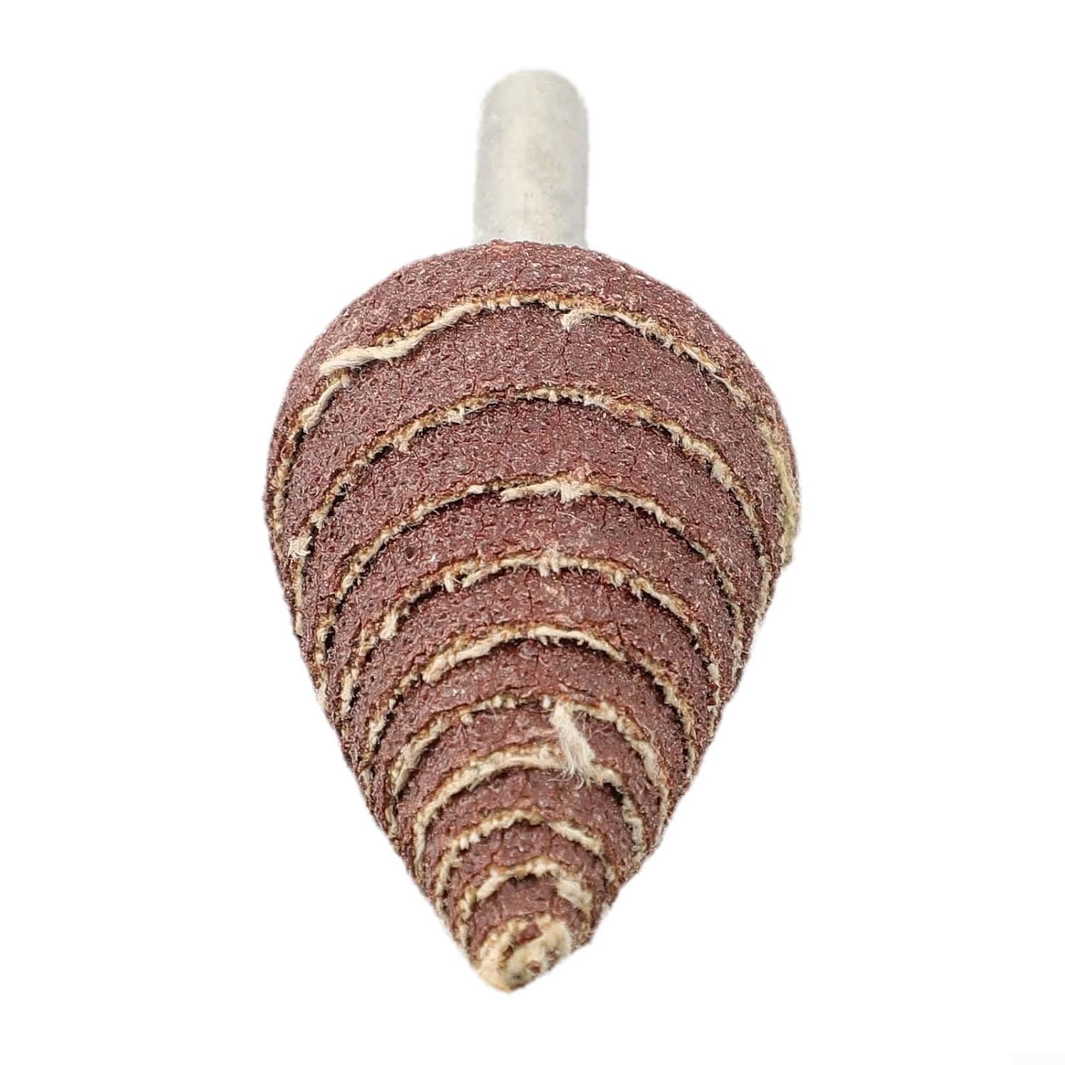 6mm Shank Tapered Cone Grinding Head Flap Wheel, 80 Grit Sandpaper Polishing Wheel Angle Grinders & Drills – Compatible with, Wood & (25mm)