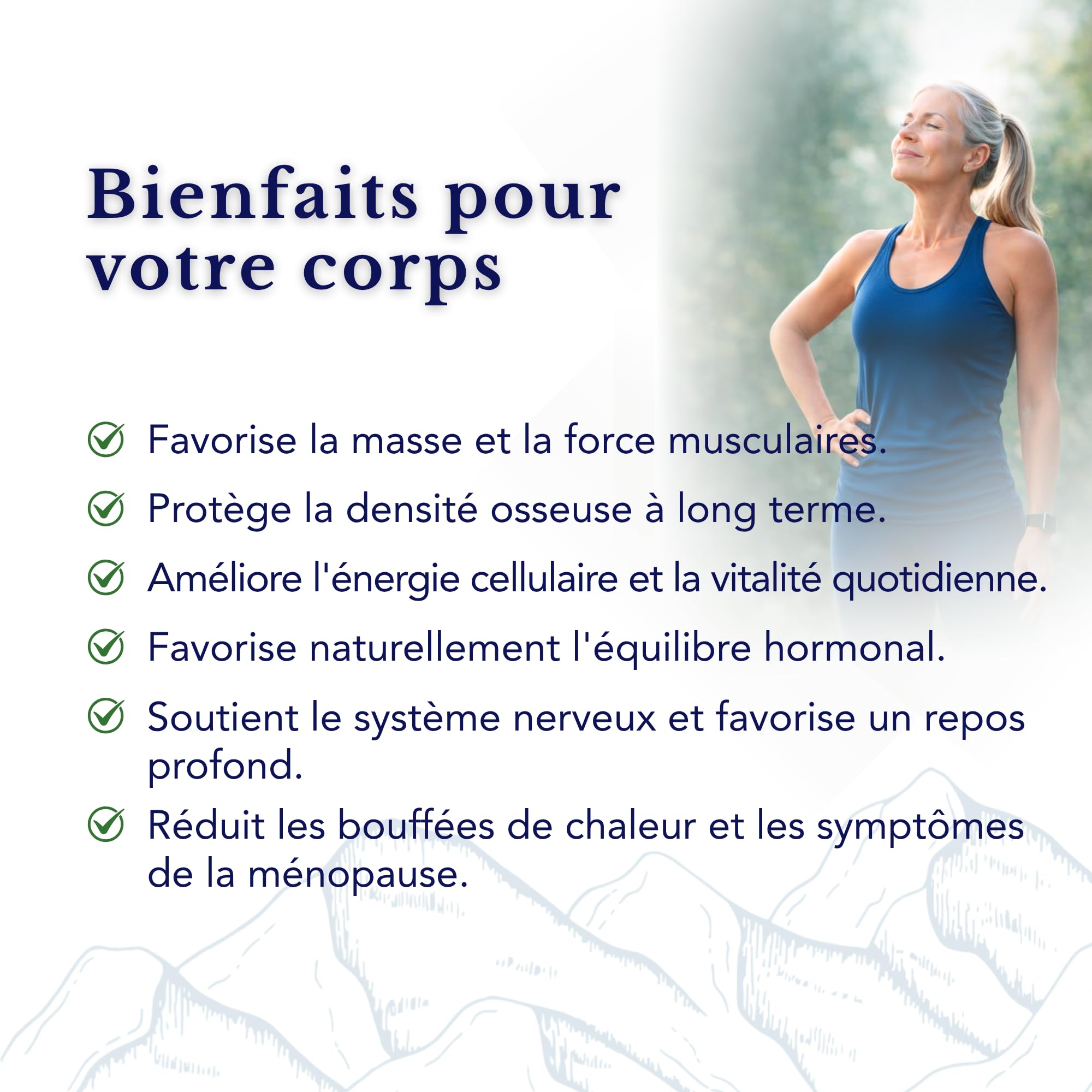 Omega 3 TG, Magnésium, Vitamine D3 + K2, Créatine Monohydrate, Complexe Ménopause - SmartAbsorb™ | pour énergie, équilibre hormonal et santé osseuse | 28 sachets quotidiens