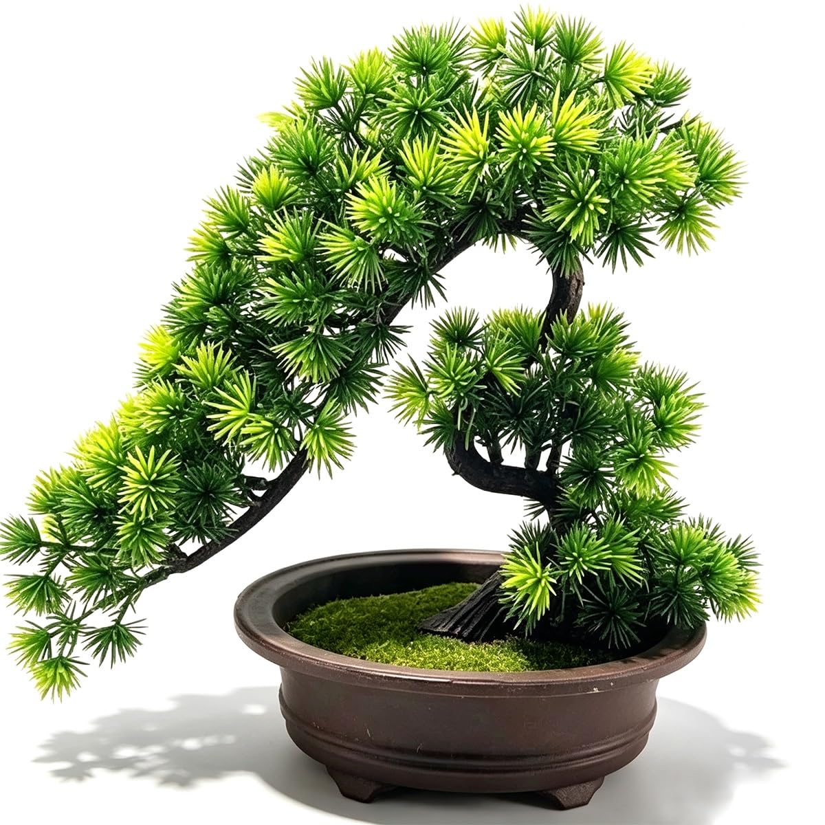 Mini Faux Arbre Artificiel Bonsaï Pin Bienvenue, Plantes Artificielles