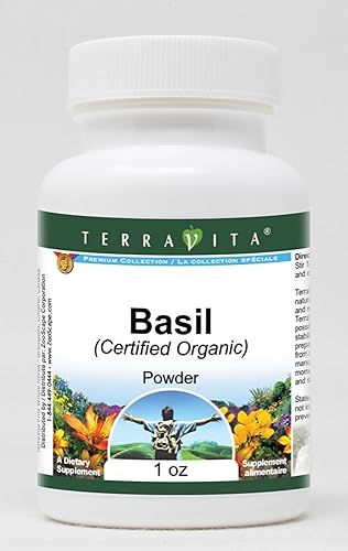 Albahaca (Certificado Orgánico) Polvo (1 oz, ZIN 517572) - Paquete de 3 Albahaca (Certificado Orgánico) Polvo (1 oz, ZIN 517572) - Paquete de 3