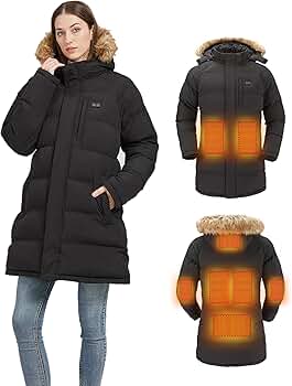 Amazon.com: Windpost Heated Jackets for Women,Heated Jacket 8