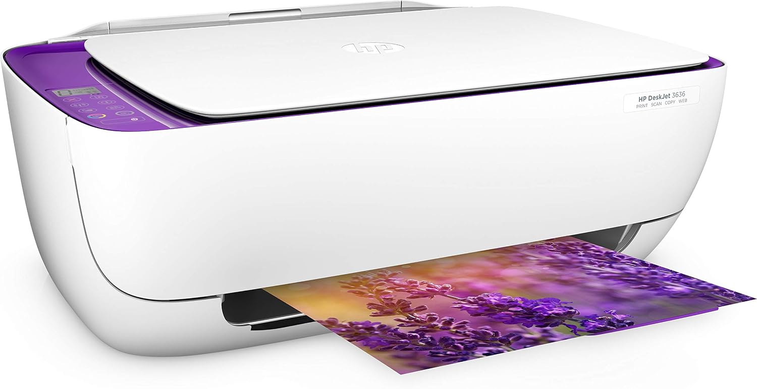 Amazon.com: HP Deskjet 3636 Limited Edition Printer/Copier/Scanner púrpura  : Electrónica