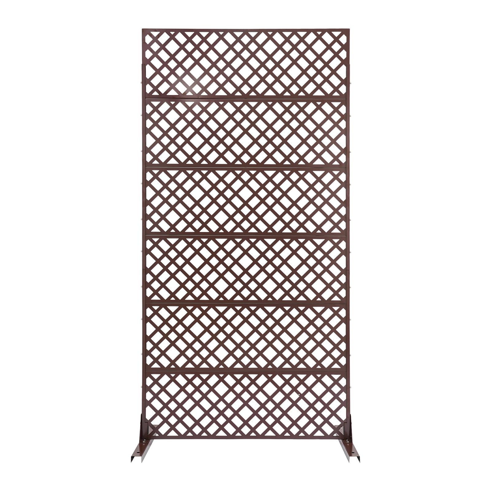 Pare-vue en métal en forme de losange protège efficacement des regards extérieurs tout en assurant une bonne circulation de l'air pour terrasse, balcon, jardin - 6 panneaux amovibles - 90 x