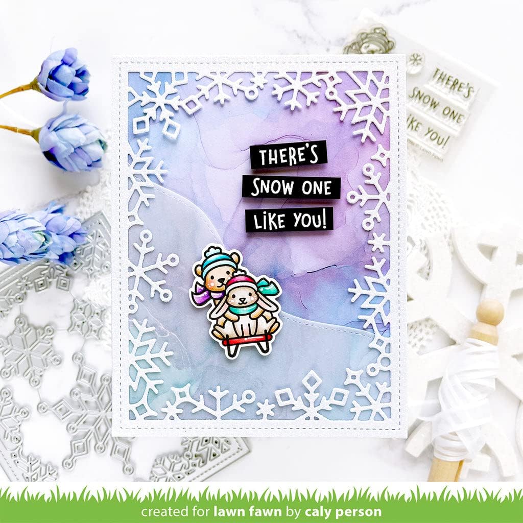 Lawn Fawn - Snow One Like You - Stamps Set and Dies Set - 2 Item Bundle