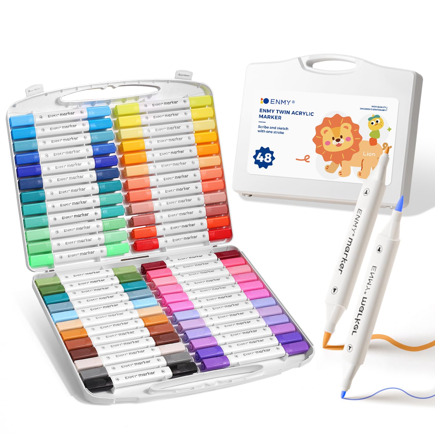 ENMY インクコントロールアクリルマーカー 36色 Amazon.com: ENMY 36 Colors Direct Liquid Acrylic Paint Pens
