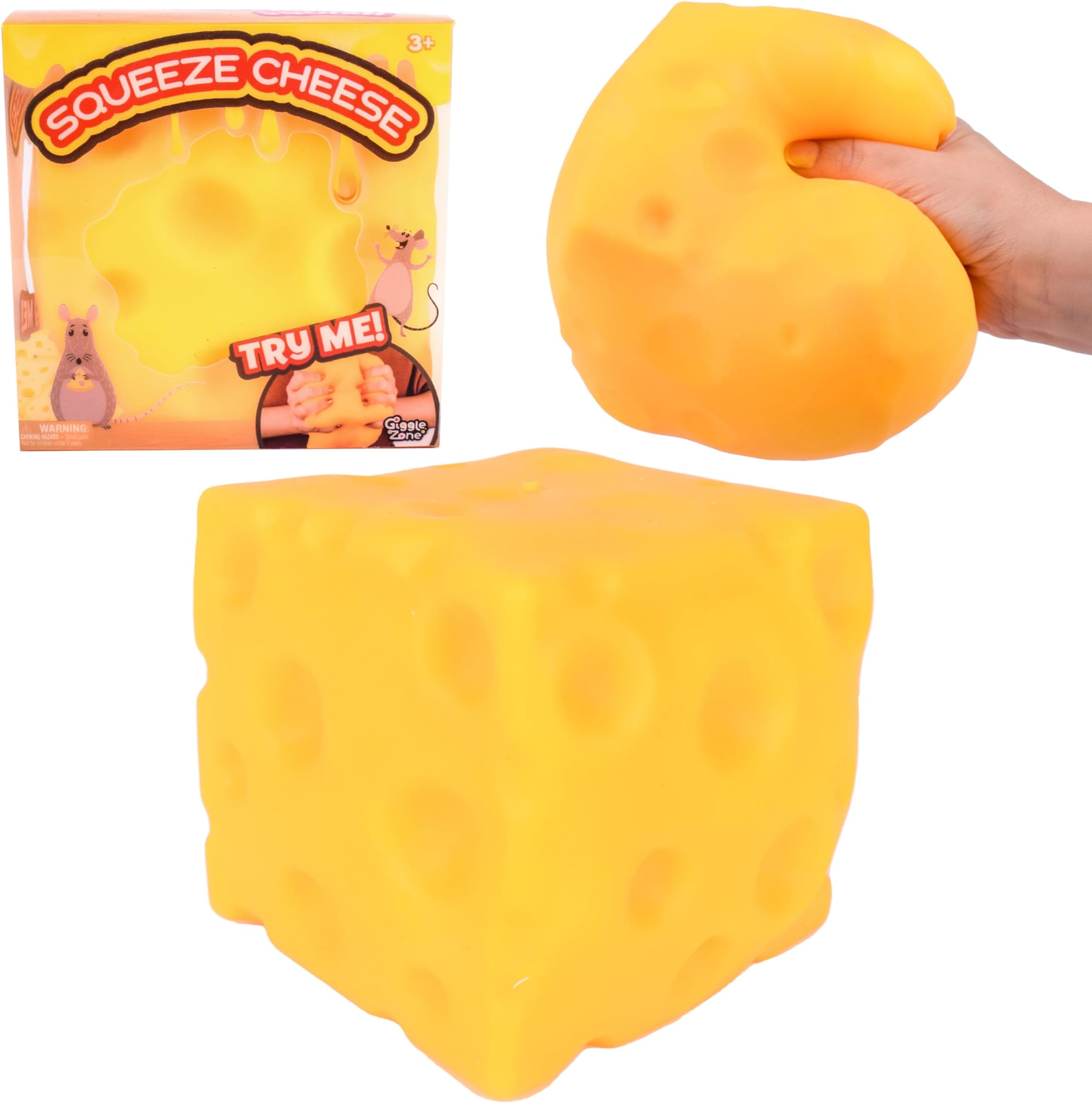 Sunny Days Entertainment Giggle Zone Extra Large Squishy Cheese Block