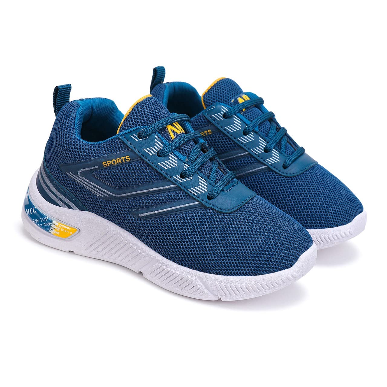 Lightweight Sports Running Walking Gym Sneakers Trekking Hiking Lace up Shoes Sole for Kids-image-31