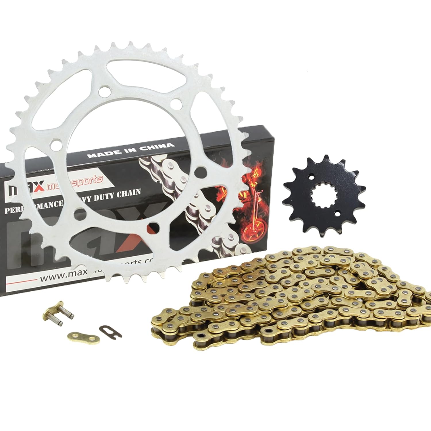 Drive Chain and Sprocket Kit Replacement for Honda CRF230F CRF 230F 2003-2019