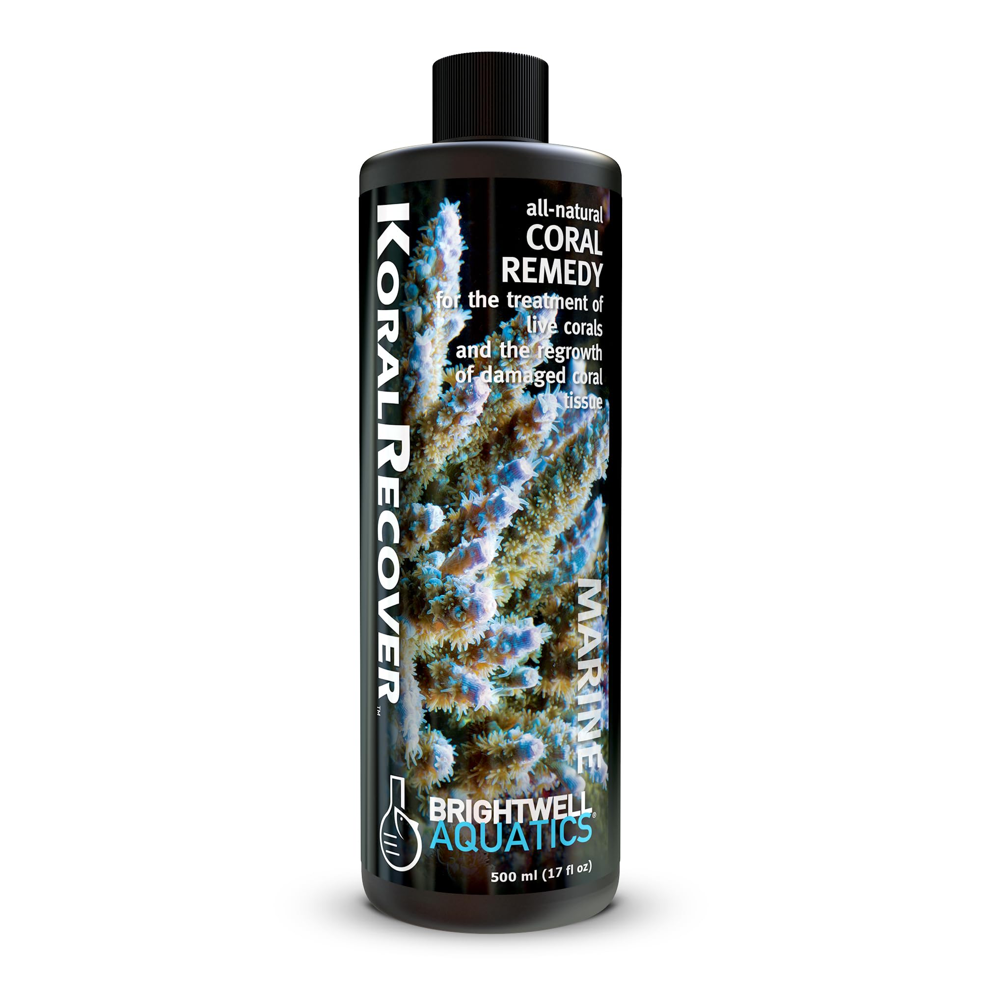 Brightwell Aquatics Koral Recover – Botanical Coral Remedy for SPS, LPS & Soft Corals – Supports Tissue Healing, Disease Recovery & Immune Health – Safe for Reef Aquariums, 500 ml
