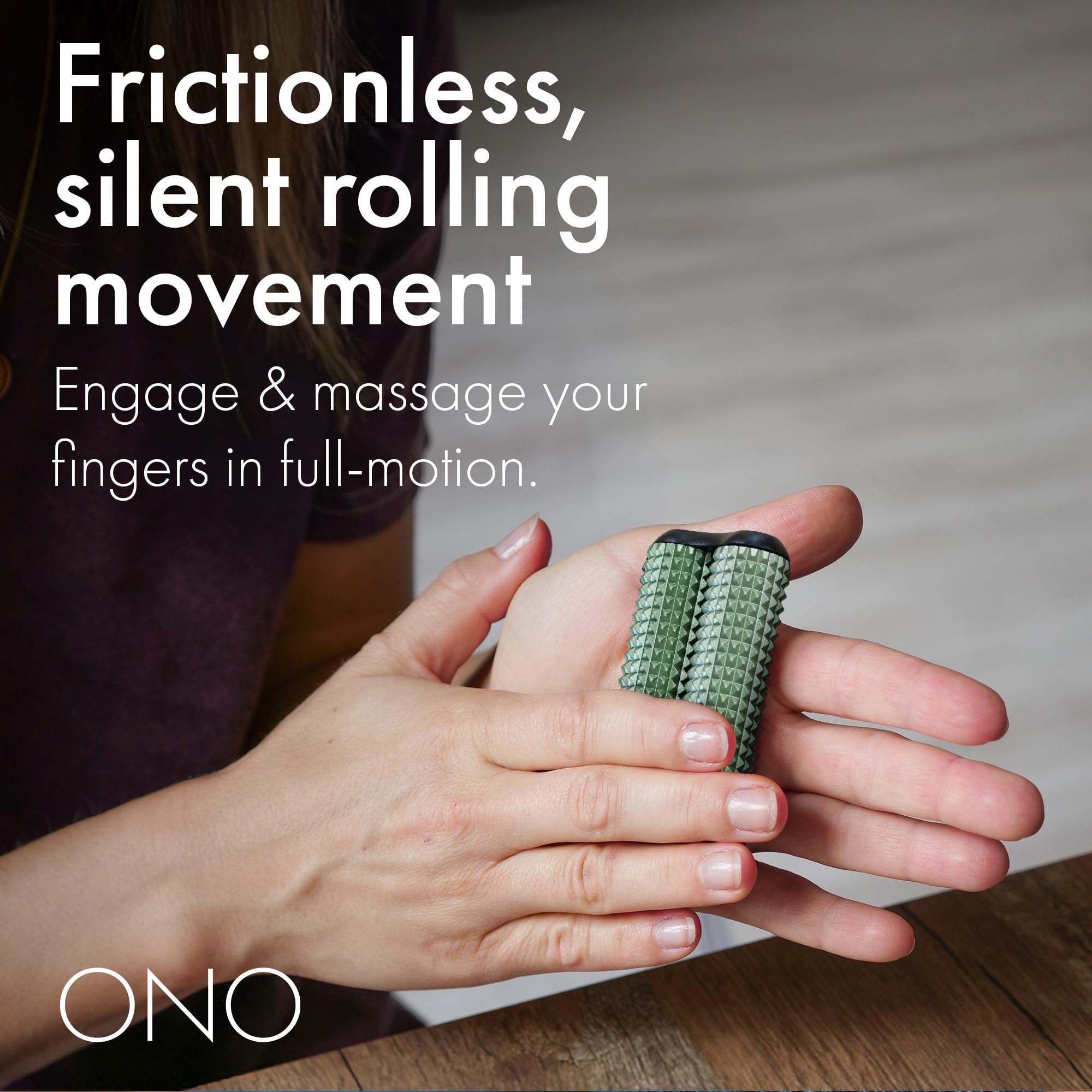 ONO Roller – Jouet à main pour adultes | Aide à soulager le stress, l'anxiété, les tensions | Favorise la concentration et la clarté | Design compact et portable (acupression, taille complète