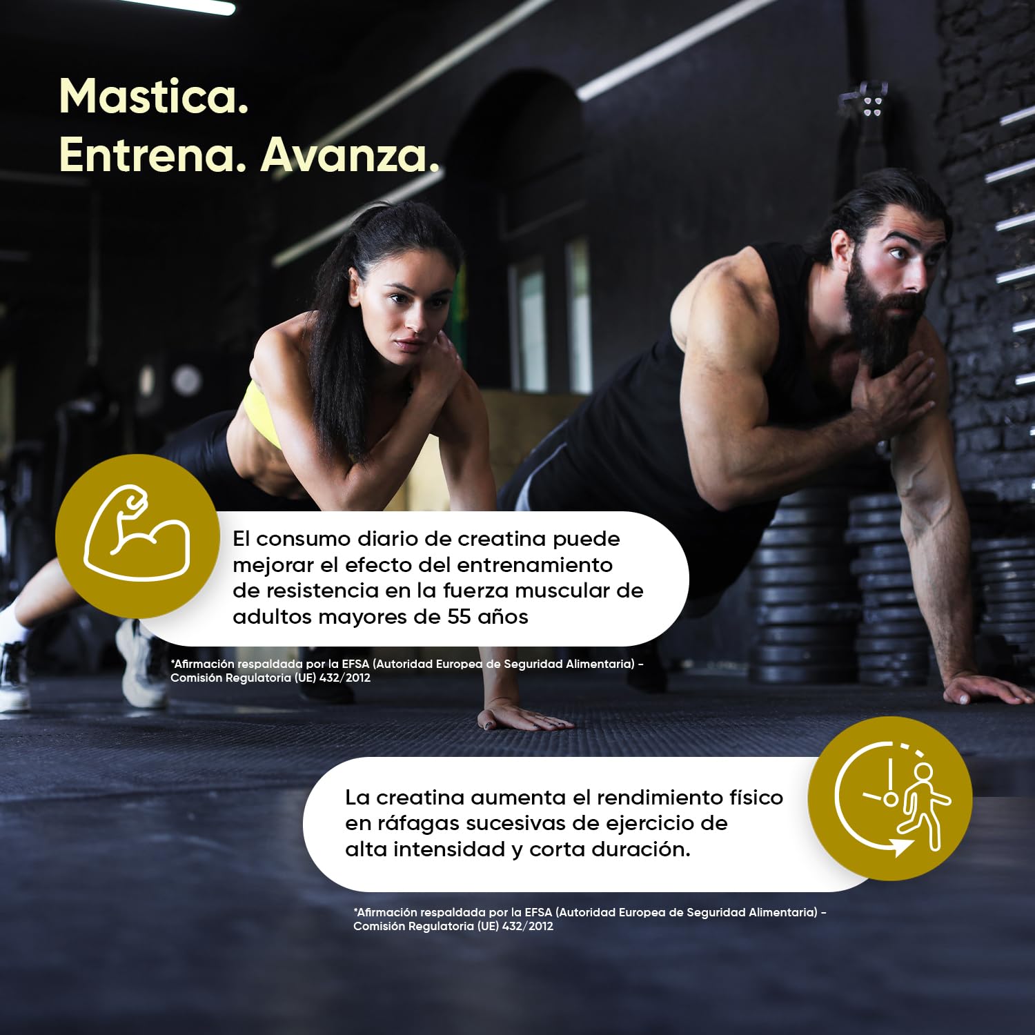 Gominolas de Creatina Monohidratada 5000mg - Gomitas Pre Entreno Sabor Limón de Creatina Monohidrato Sin Azúcar ni Gluten - Suplemento para el Gym, Sin OGM