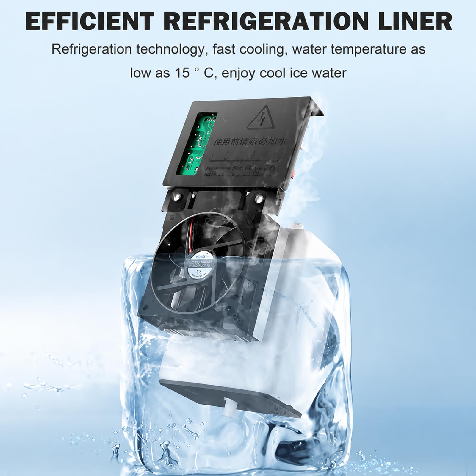 Distributore Di Refrigeratore D'acqua Con Fabbricatore Di Ghiaccio