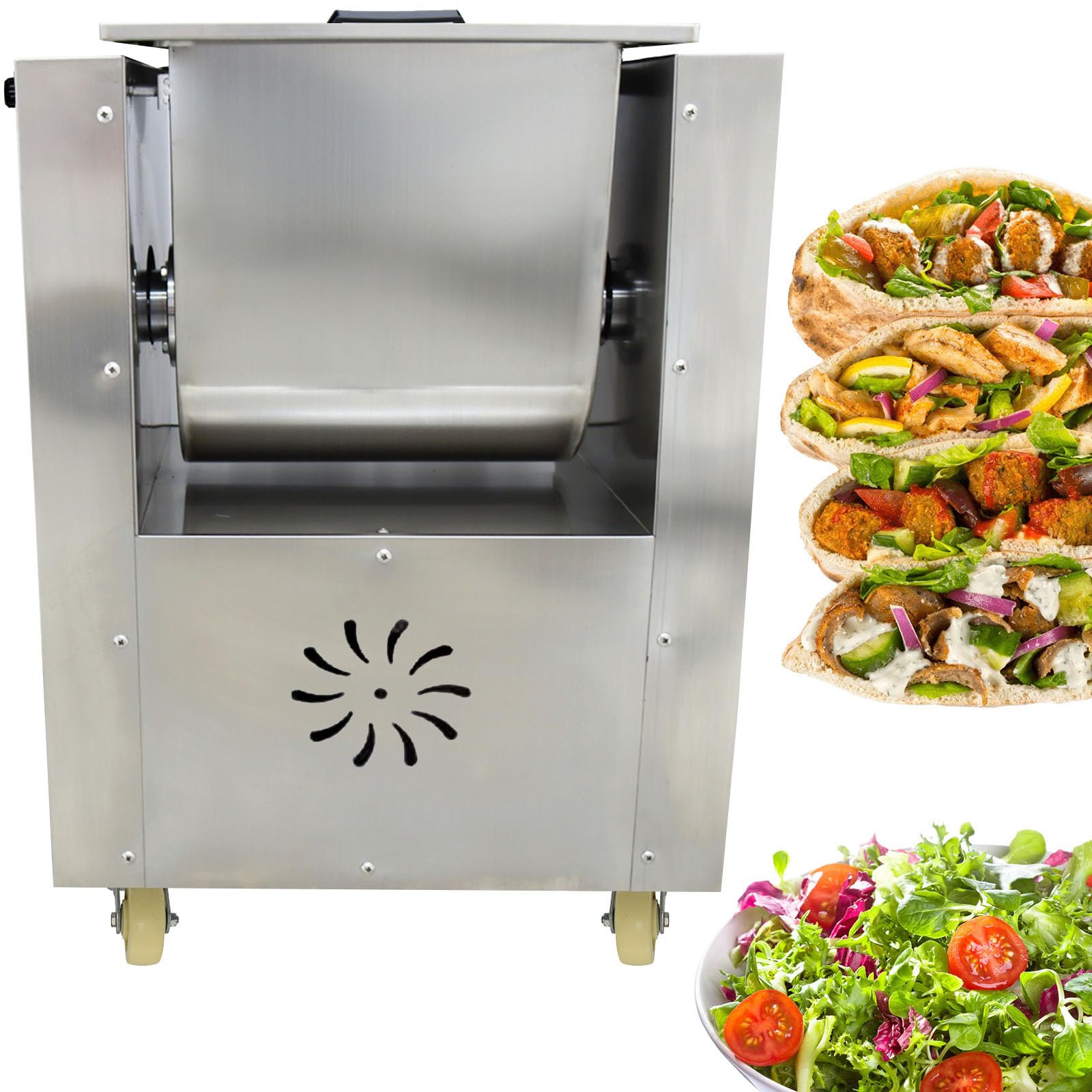 TXMACHINE® Commercial Food Preparation Equipment Automatic Vegetables Stuffing Mixing Machine Meat Stuffing Mixer Stand Mixers filling blending blender machine (220V/60HZ, 30L/7.9GAL)