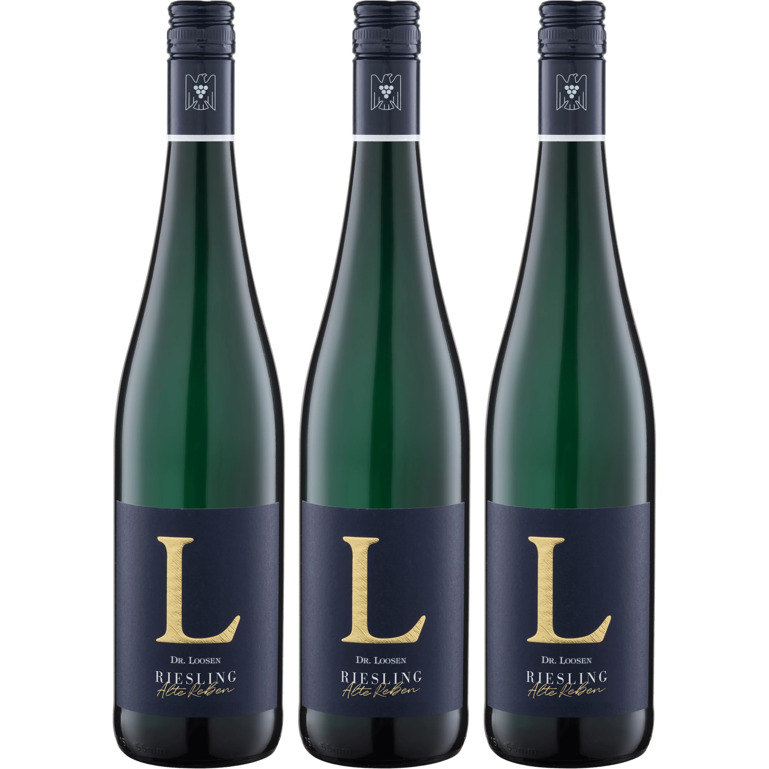 VDP.Weingut Dr. Loosen Riesling Alte Reben L Gutswein Weisswein Weiss Trocken Deutschland inkl. FeinWert E-Book (3 x 0.75 l)