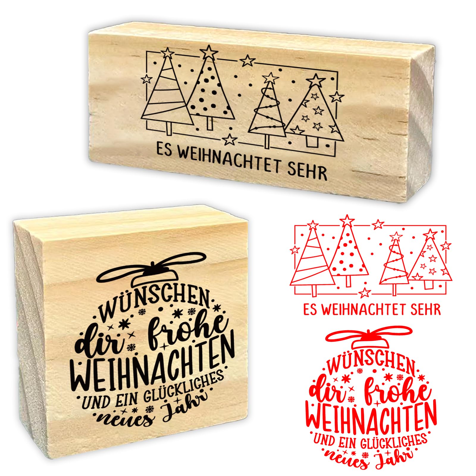 Frohe Weihnachten Schriftzug Holzstempel Für Karten, Anhänger | Weihnachtsstempel Holz, Scrapbooking Und Weihnachtsbasteln