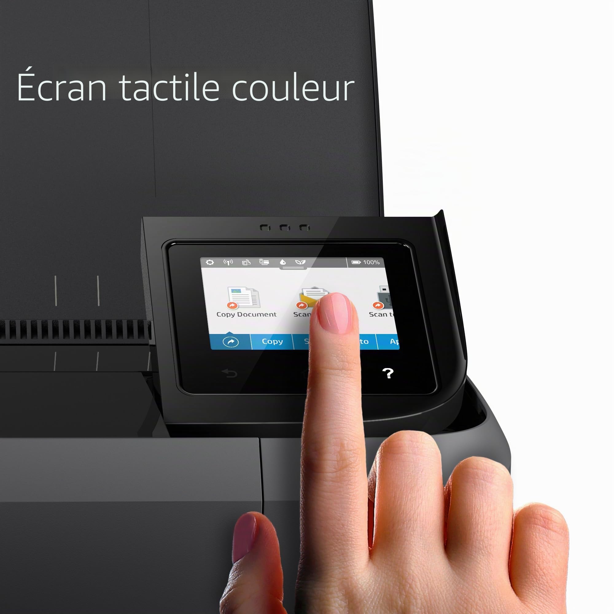 HP OfficeJet 250 Mobile AIO Imprimante Multifonction Jet d'encre A4 WiFi Noir 600 x 600 dpi