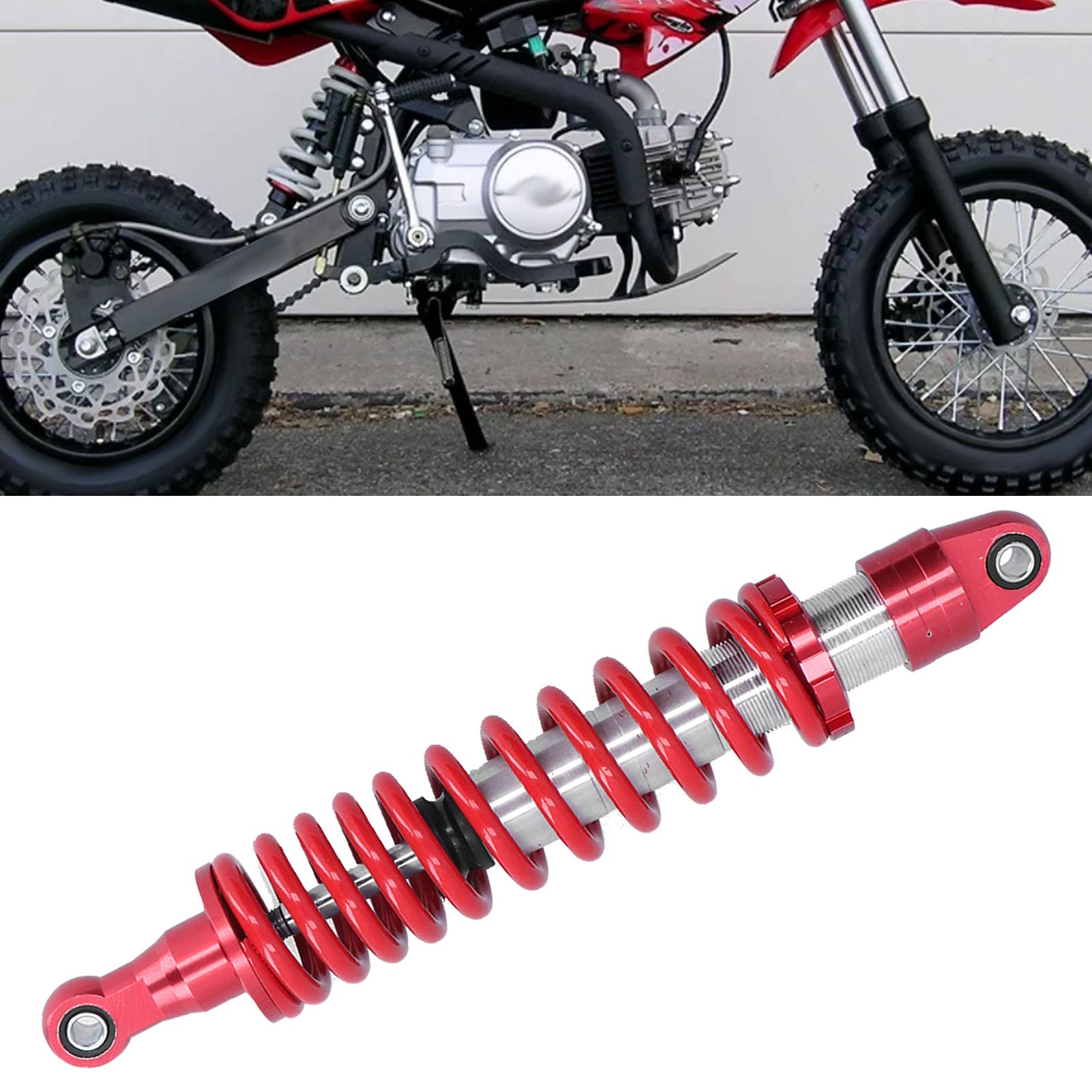14,2 cala uniwersalny amortyzator, zawieszenie amortyzatora, tłumienie tylnego amortyzatora pneumatycznego, regulowane tłumienie tylnego zawieszenia do gokartów motocyklowych ATV