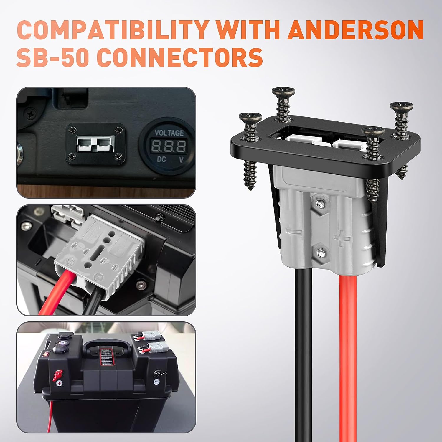 SB50 Anderson Battery Quick Connect/Disconnect Connector Cable 8AWG