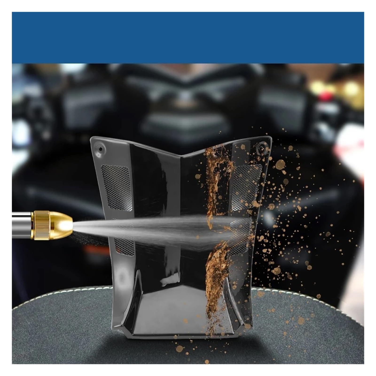 DPWVTVCY Couvercle De Protection Central De Tunnel De Moto Couvercle D' Accélérateur ABS Compatible Avec TMAX 530 2012-2016 T-Max 530 2017-2019 TMAX 560 2020-2021(Model A Matt Black