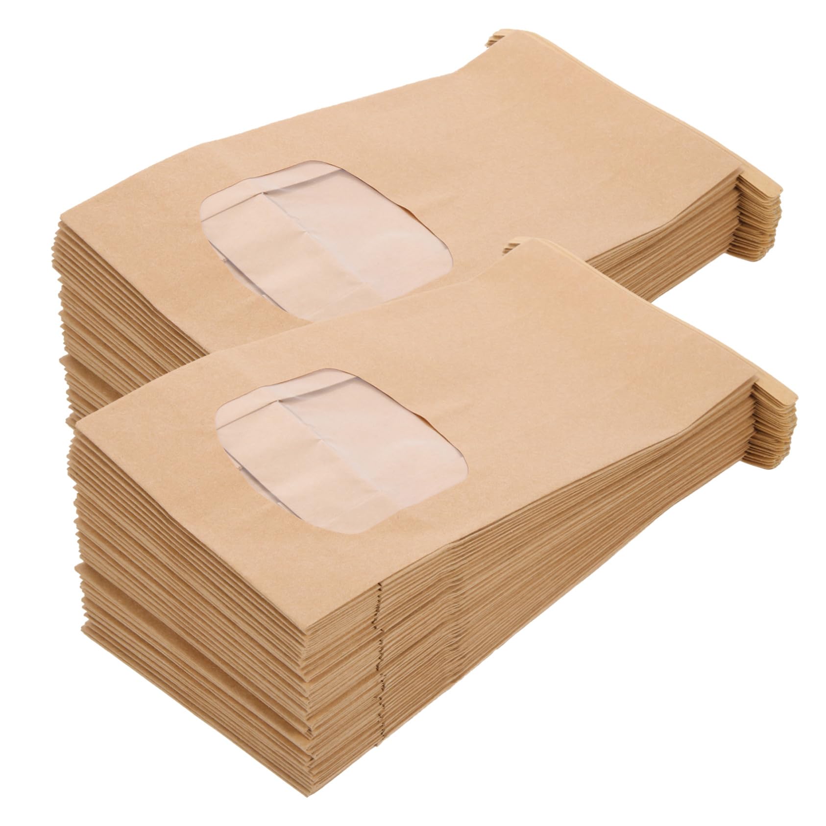 Sacs Biscuits en Papier Kraft avec Fenêtre pour Emballage de Fêtes et Goûters d'Anniversaire