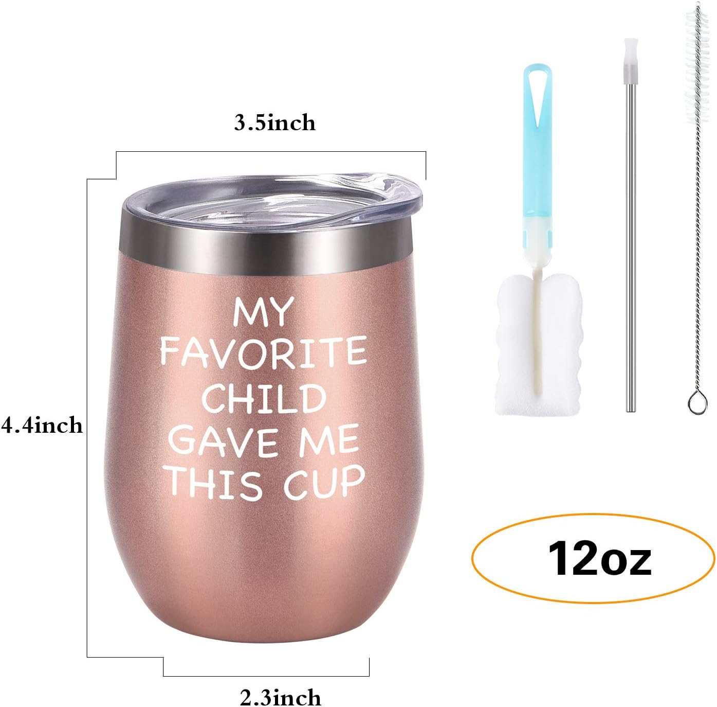 Bіg Sаlе My Favorite Child Gave Me This Cup Wine Tumbler, Best Mom Dad Gifts for Parents Mom Dad Men Women Birthday Christmas Mother's or Father's Day, 12 Oz Insulated Stainless Steel Wine Tumbler, Rose Gold 70% оƒƒ Evеrуthіng My Favorite Child Gave Me This Cup Wine Tumbler, Best Mom Dad Gifts for Parents Mom Dad Men Women Birthday Christmas Mother's or Father's Day, 12 Oz Insulated Stainless Steel Wine Tumbler, Rose Gold