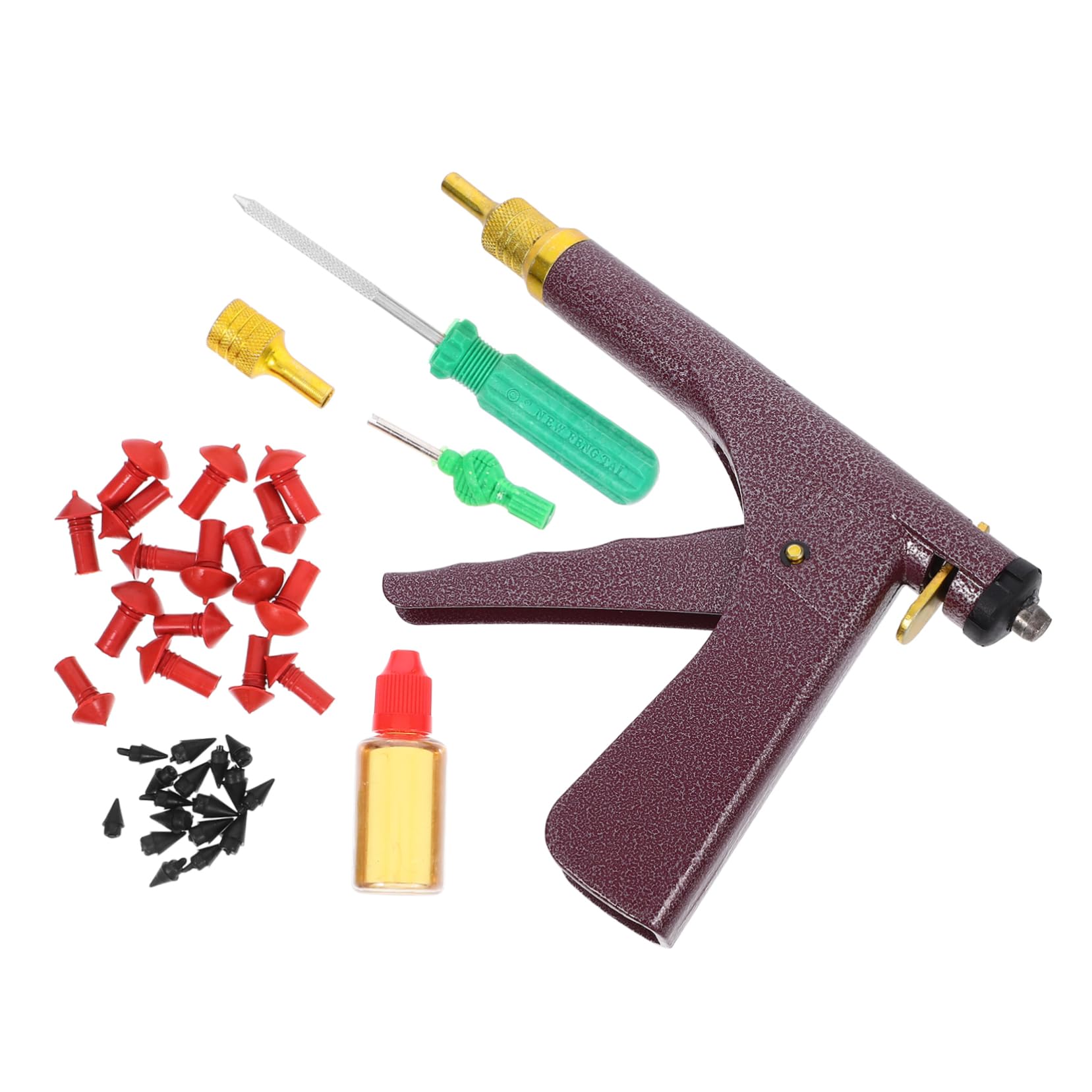 Unomor 1 Set Vacuum Tire Repair Kit Motorcycle Repair Kit Tire Repair Kit for Motorcycle Tire Tool for Motorcycle Sealant Motorcycle Tire Repairing Tool Maintenance Bike Tire