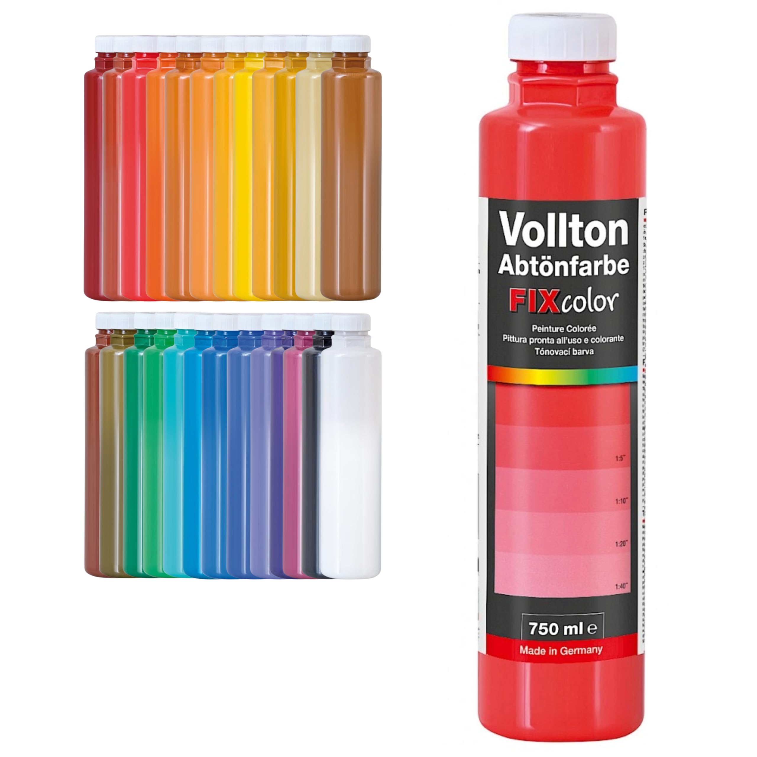 Decotric decolor Peintures Colorées rouge 750ml
