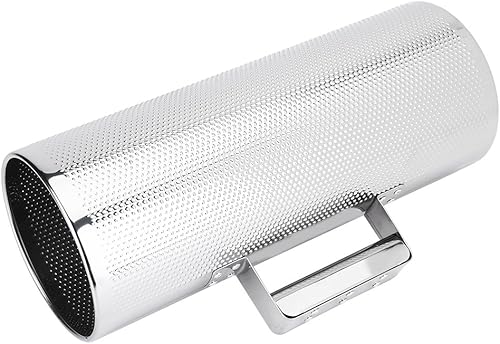 Tbest Guiro Musical LP, instrumento de percusión de acero inoxidable, 5 x 12.8 pulgadas con raspador