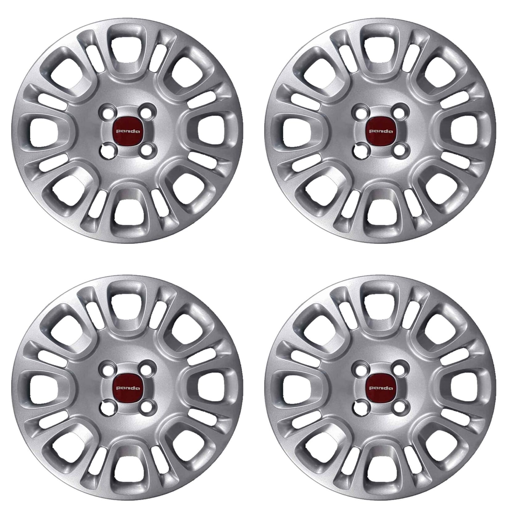 SERIE 4 COPRICERCHI COPPE RUOTA DIAMETRO 14" COMPATIBILI NON ORIGINALI Specifiche per PANDA modello 312 e 319 prodotte dal 2012 in poi - 756/14 + 14195