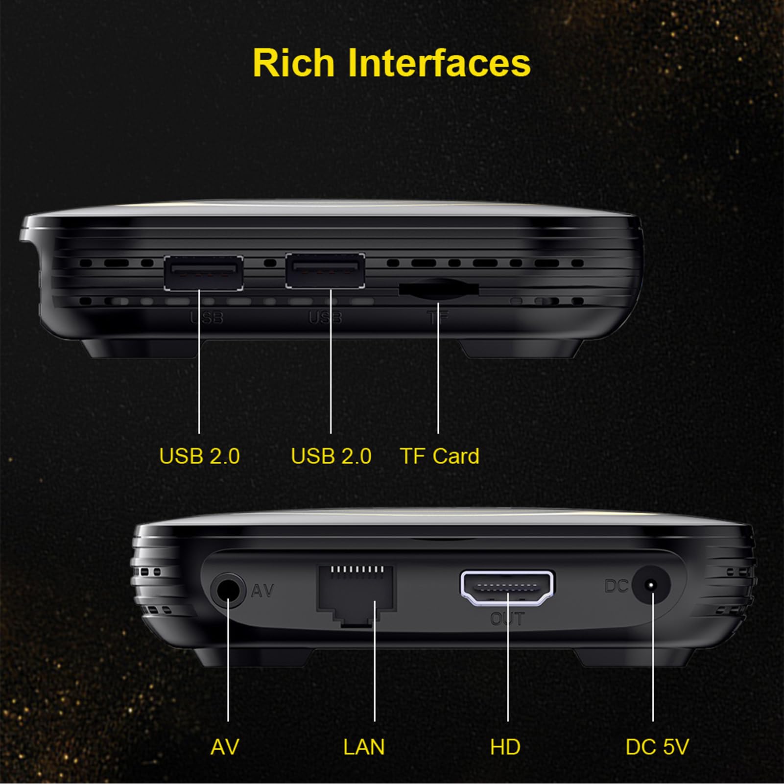 12 TV Box 8K, Czterordzeniowy H618 z 4 GB RAM i 32 GB ROM WiFi6 2,4 G 5,8 G Bluetooth .0, dla Streaming Media Player (wtyczka UE +64G)