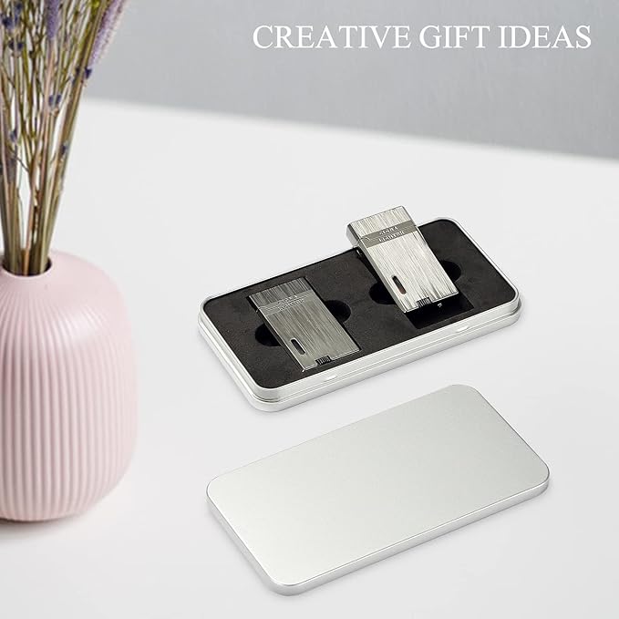 Encendedor Torch Doble Llama Recargable Yeuligo 2 Pack Gris miniatura 5