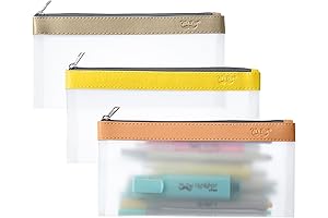 Mr. Pen- Clear Pencil Pouch, 3 Pack - Pencil Bags, Clear Pouch,...
