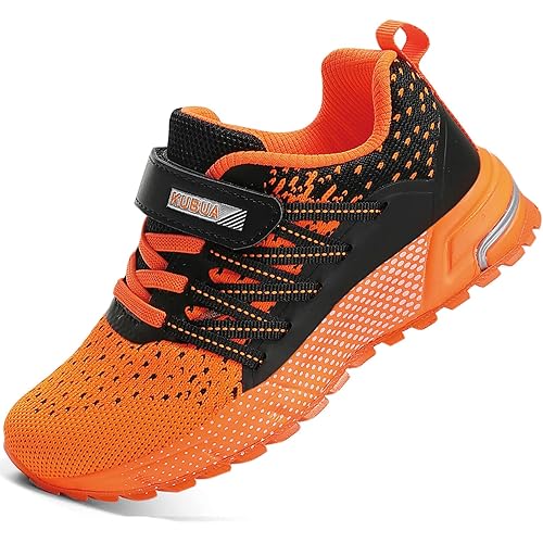KUBUA Kids Sneakers for Boys Girls Running Tennis Shoes Lightweight Breathable Sport Athletic
