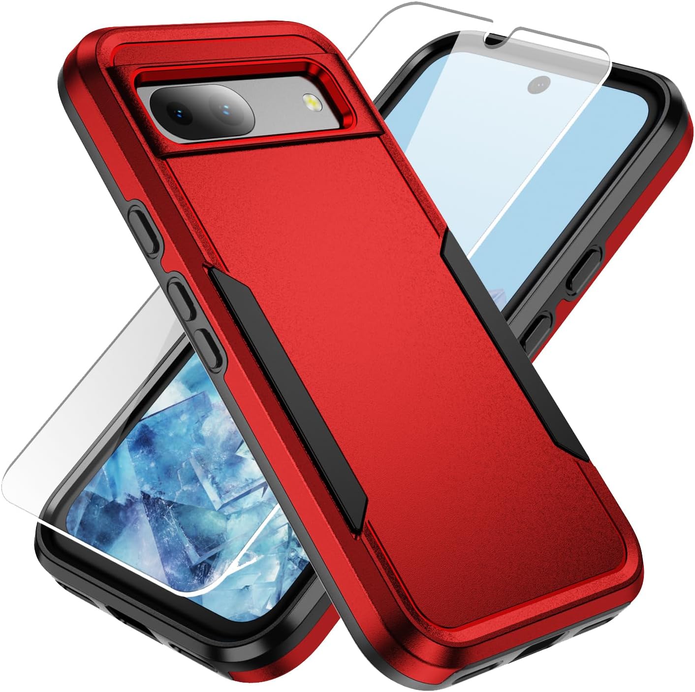 Google Pixel 7a Case With Kickstand - Military Grade Shockproof Protective Phone Cover