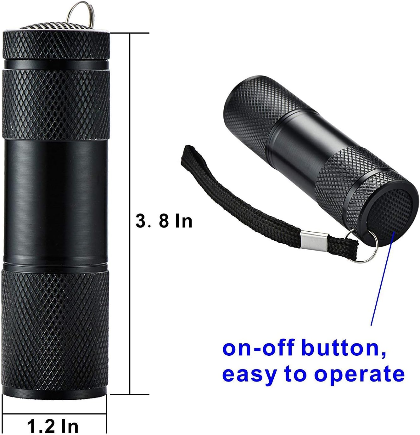 10 Pack UV Blacklight 9 LED Flashlight Torch Light Outdoors Etc