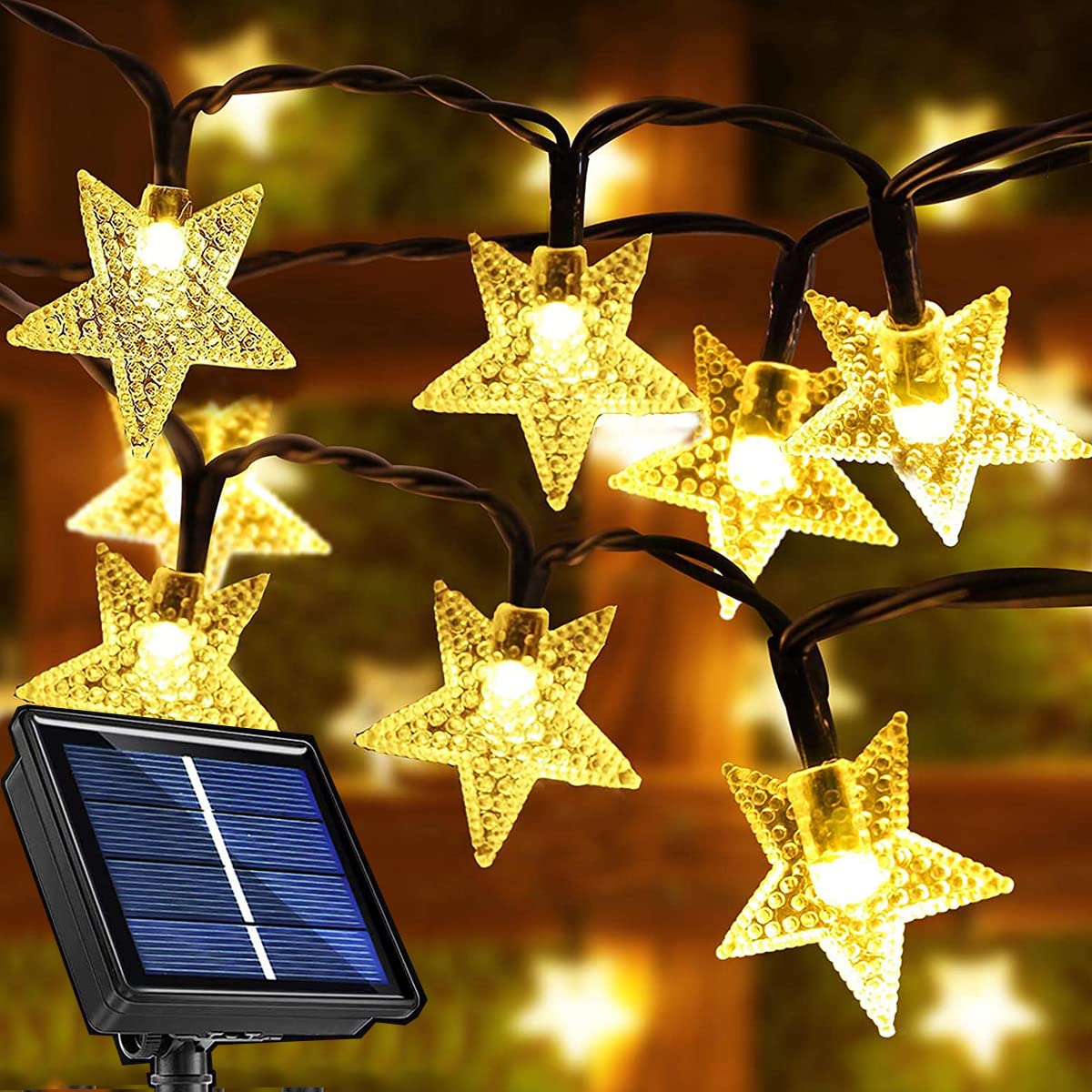 Epyz Solar String Lights, 6.5 Meter 30 LED Decorative Lighting Star for Garden, Home, Patio, Lawn, Party, Holiday, Indoor, Outdoor, Party Decorations Waterproof (Multicolor) (B09N9PCLQQ) Amazon Price History, Amazon Price Tracker