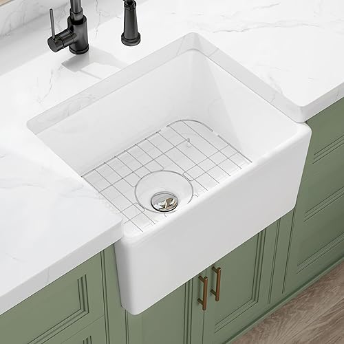 Miniatura 9 de Eridanus Fregadero de cocina de 21 pulgadas, fregadero de granja utilitaria, fregadero de preparación y bar, fregadero de lavandería, 20-78 pulgadas